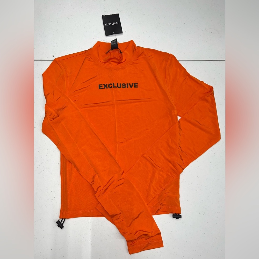 Forever 21 Orange Rash Guard for Men